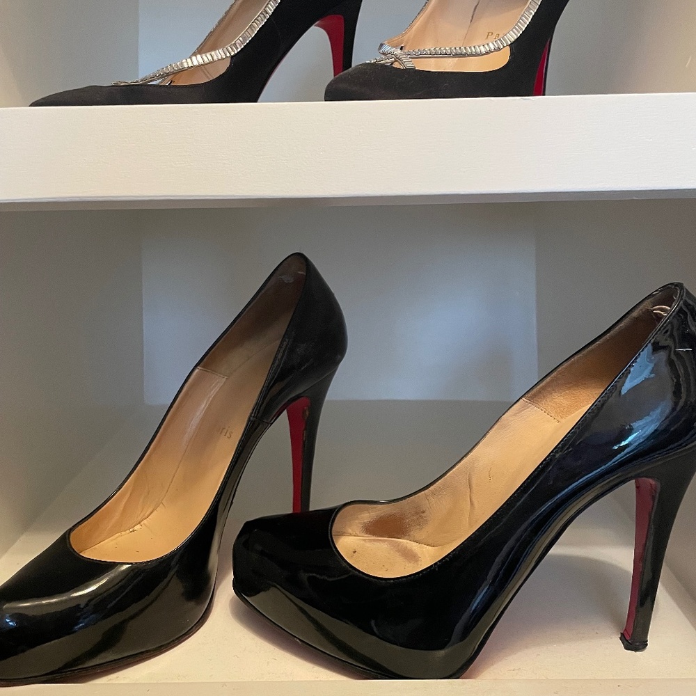Louboutin patent leather Rolando 120 shoes size 39